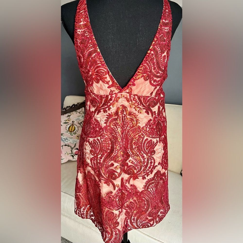 FREE PEOPLE - NIGHT SHIMMERS SEQUIN DRESS - SIZE 6 - Picture 9 of 9